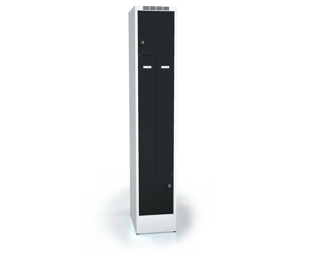 Cloakroom locker Z-shaped doors ALDUR 1 1920 x 350 x 500